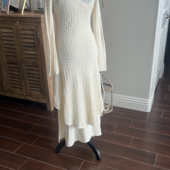 Wandering sage cream maxi dress 2 piece set. - Picture 2 of 7